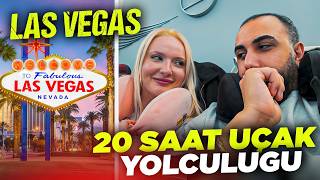 EŞİMLE 20 SAAT UÇAK YOLCULUĞU!! 🥰 LAS VEGAS'A GİTTİK!