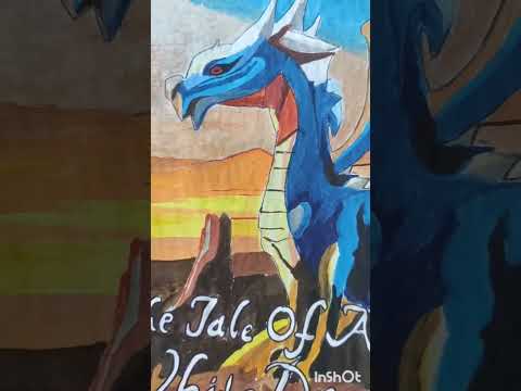 Painting Cover page of Book "The Tail Of a White Dragon 🐉🐲