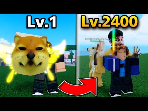 100วันในMemeSeaการเดินทางด้วยผลหมาบักLV12400Roblox