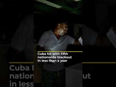 Cuba hit with fifth nationwide blackout in less than a year | AJ #shorts