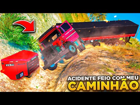 GTA V VIDA DE CAMINHONEIRO | MEU MOTORISTA SOFREU UM ACIDENTE MUITO FEIO COM O 113 🚨 #295