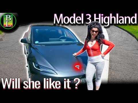 What my wife Cindy thinks of the NEW Tesla Model 3 Highland