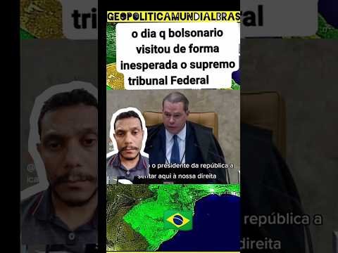 Bolsonaro em visita surpresa ao STF, deixou o seu recado!