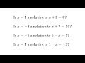 Determining Solutions to Equations