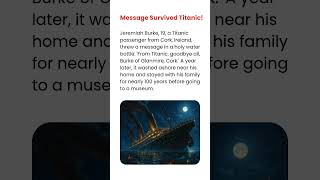 Message Survived Titanic!