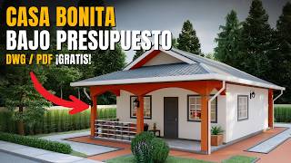 🏡 Plano de Casa Económica - DWG / PDF ¡GRATIS!