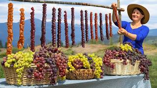 Harvesting Grape From A Vineyard! The Best Grape Dessert in Village