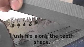 pruning saw sharpening