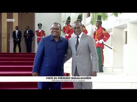 Visite de Umaro Sissoco Embalo, président de la Guinée Bissau, président en exercice de la CEDEAO