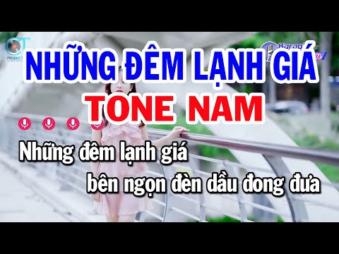 Karaoke Những Đêm Lạnh Giá Tone Nam ( Em ) Nhạc Sống Mới Nhất | Karaoke Đồng Sen