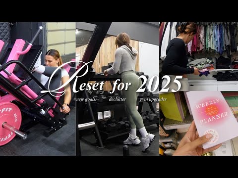 2025 New year RESET🌱 | fitness update, declutter w/ me, gym upgrades ft.Rit fit