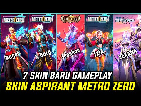 SKIN ASPIRANT GUINEVERE & VEXANA! 7 SKIN BARU MOBILE LEGENDS GAMEPLAY SKIN METRO ZERO