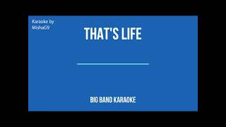 That's life - Big band Karaoke - Lower key D