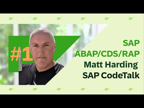 SAP CodeTalk with Matt Harding