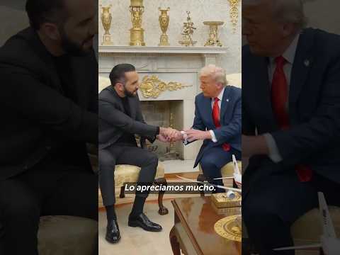 Donald Trump 🇺🇸 Hosts President Nayib BUKELE of El Salvador 🇸🇻 for a Meeting at the White House