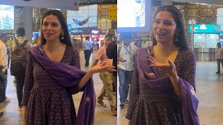 Divya Khosla Kumar Spotted At Mumbai Airport