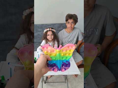 En güzel popitli kelebekler çantayı çizen kazanıyo#keşfet #shortvideo