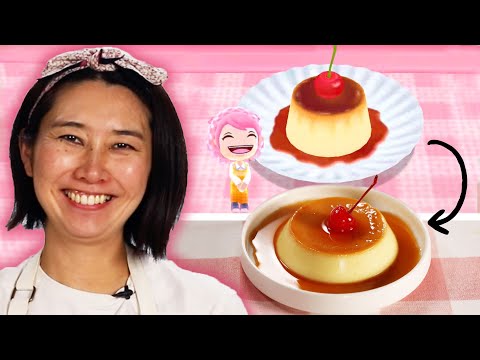 Rie Tries to Recreate The Pudding Recipe From Cooking Mama ? Tasty