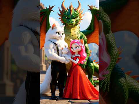 টমিকে বাঁচালো ড্রাগন 🙀🦖😱 #shorts #ai #aivideo #cat