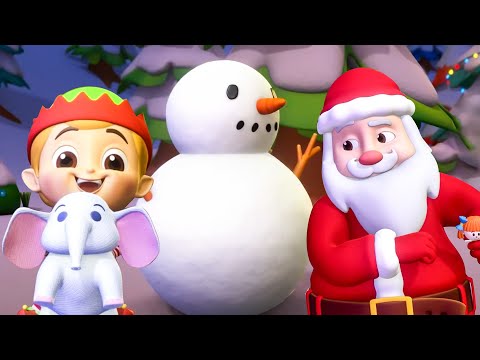 Five Little Elves Christmas Nursery Rhyme & Cartoon Video for Kids