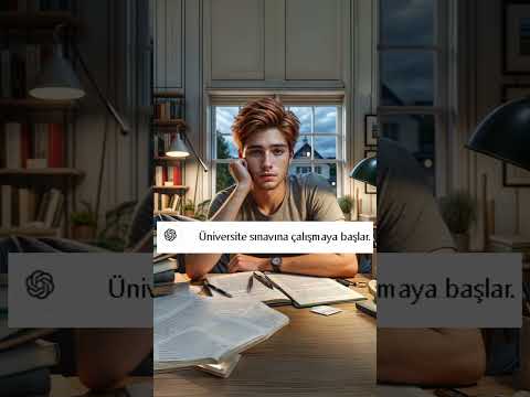 Bir öğrencinin hayatını görselleştirdik..  #yapayzeka