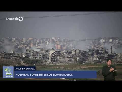 Hospital de Gaza sofre intensos bombardeios