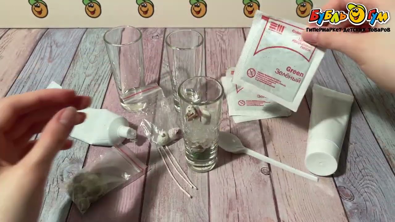 Набор для создания гелевых свечей Морское дно с ракушками  - видео