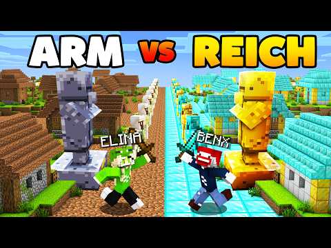 ARMES DORF gegen REICHES DORF in Minecraft