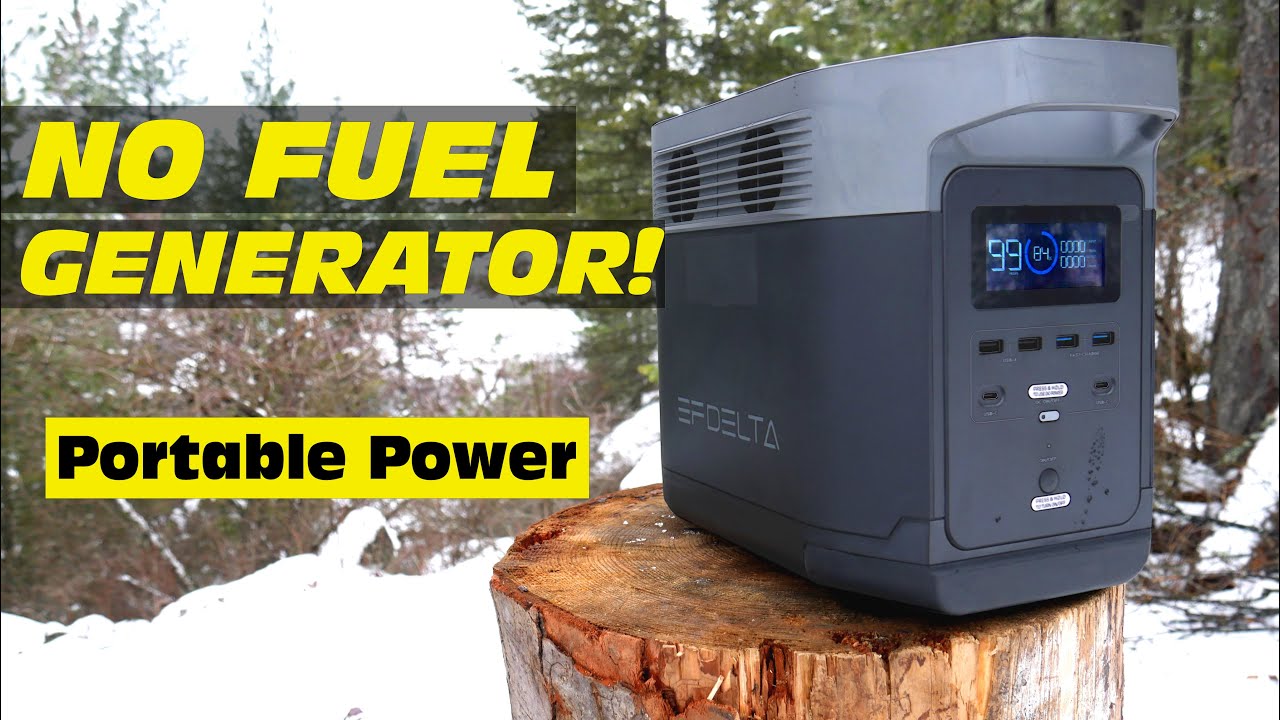 NO FUEL Generator! – Renewable portable power EcoFlow Delta Solar Generator