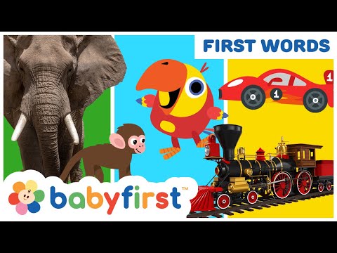 Toddler Learning Video w Color Crew & Larry | Vehicles | Animals & Musical Instruments | Baby First