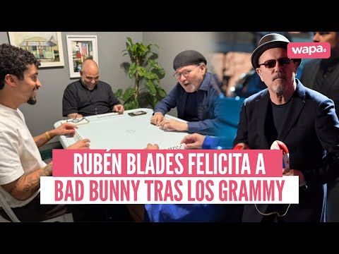 Rubén Blades felicita a Bad Bunny por su Grammy