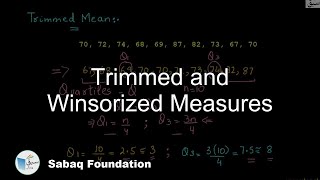 Trimmed and Winsorized Measures