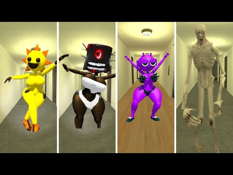 WHAT MISS SPRUNKI WANT TO DO PINKI, FUNBOT AND GREEN WITH SCP 096 In Garry's Mod