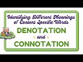 Exploring Denotation and Connotation in English