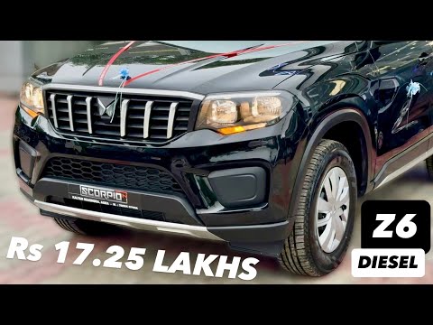 2025 SCORPIO-N Z6 NAPOLI BLACK 😍 Rs17.25 LAKHS ❤️ NEW SCORPIO-N Z6 VARIANT |  SCORPIO-N Z6 2WD D MT