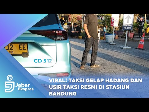 Taksi Gelap Hadang dan Usir Taksi Resmi di Stasiun Bandung