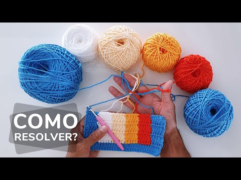 Como trabalhar com várias cores SEM TRANÇAR OS FIOS?