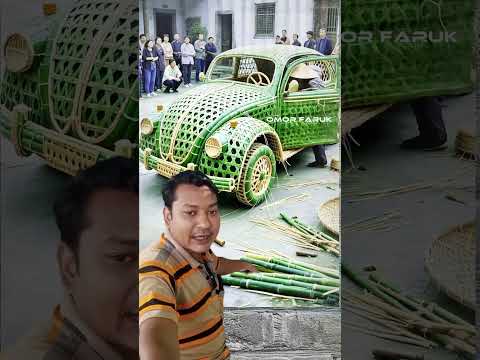 bamboo car drives on the road #attitude #motivation #inspiredaily #statusmotivational #motivational