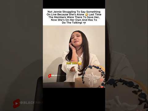Not Jennie struggling to do a <strong>live</strong> without the members! 😭🤣 #jennie #제니 #<strong>blackpink</strong> #블랙핑크