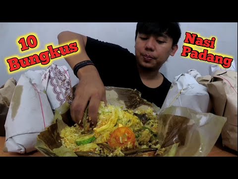 MUKBANG 10 BUNGKUS NASI PADANG DI 10 TEMPAT YANG BERBEDA