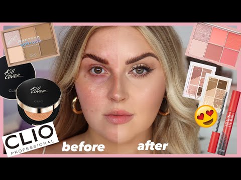 FULL FACE of CLIO MAKEUP! & giveaway! 😇✨ sexy date night kbeauty makeup