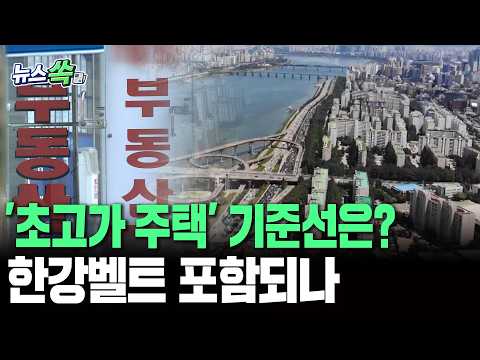 보유세 걸린 '초고가 주택' 기준...한강벨트도 포함될까?｜시세 30억~50억 원 물망…비거주 1주택자 '긴장'[뉴스쏙] / 연합뉴스TV(YonhapnewsTV)