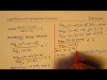 Logarithmic Functions and Inequalities