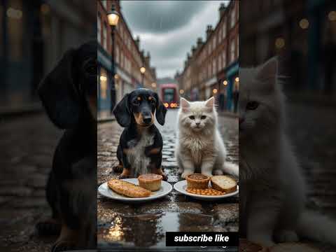 Dachshund puppy or Kitten true friendship 🐈🐕😑 #shorts #cute #puppy