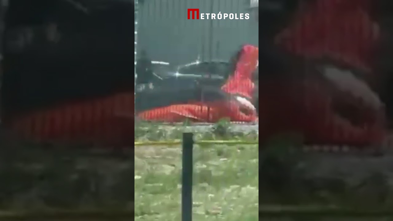 Piloto de paraglider faz pouso forçado em avenida do litoral de SP
