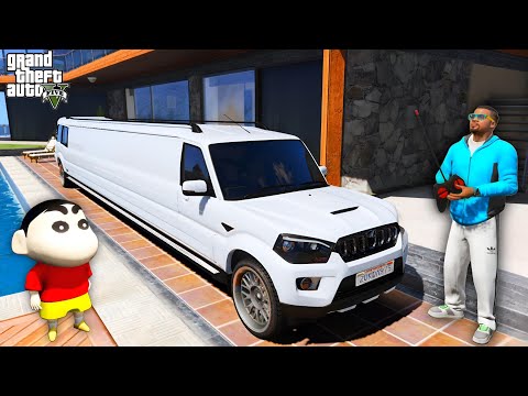Franklin & Shinchan Buy Long Mahindra Scorpio S11 Car in Gta 5 | Gta V Gameplay