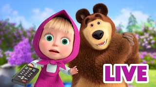 ماشا والدب 🐻👱‍♀️ LIVE STREAM! 🎬 عطلات نهاية الأسبوع مع الرسوم المتحركة المفضلة 📽️