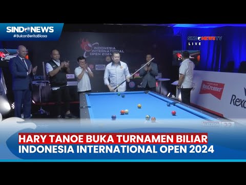 FT: Ketum POBSI Hary Tanoesoedibjo Buka Turnamen Biliar Indonesia ...