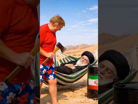 Trump is stealing Iran's oil.#trump#iran#funny#shortvideo