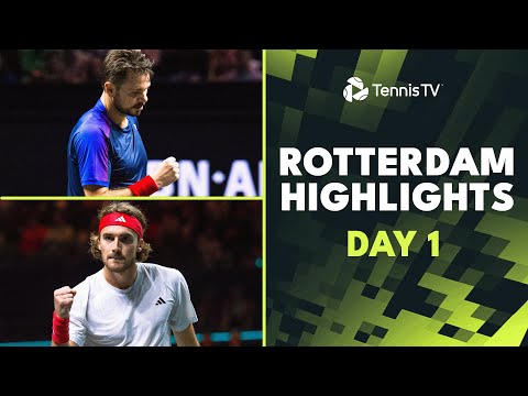 Wawrinka Faces Medvedev; Tsitsipas & Hurkacz Also In Action | Rotterdam 2025 Day 1 Highlights